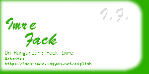 imre fack business card